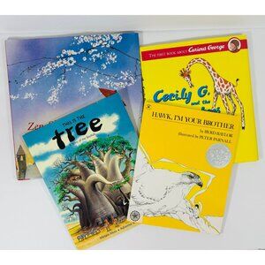 Children’s Book Lot Zen Shorts Cecily G & 9 Monkeys This Is The Tree & Hawk I’m